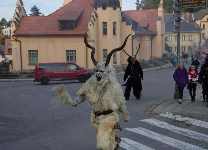 Krampus fire show