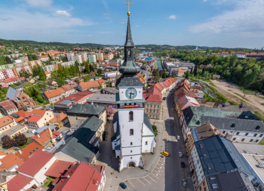 Vyhlídková věž kostela sv. Mikuláše Velké Meziříčí