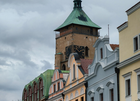 Vyhlídková věž kostela Nanebevzetí Panny Marie Havlíčkův Brod