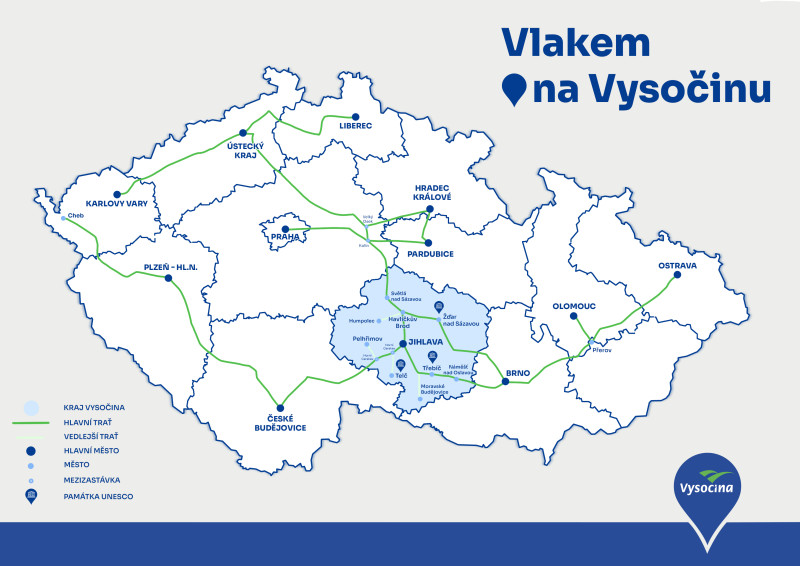 Vlakem na Vysočinu